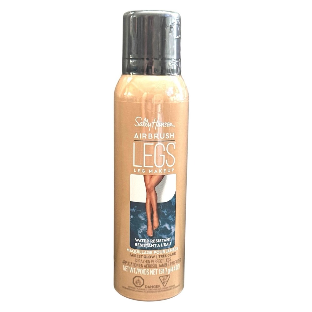 Sally Hansen Fairest Glow Airbrush Legs Leg Makeup 4oz Instant Spray On Tanner